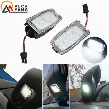 2 шт. светодиодный светильник для бокового зеркала под заземляющими лампами заднего вида для Volvo S60 S80 V70 XC70 XC90 2003-2006