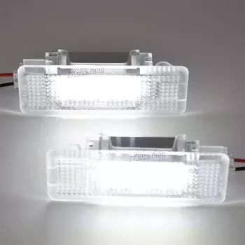 2 шт. светодиодный светильник для ног, автомобильная лампа приветствия, белый для BMW F20 F21 F30 F31 F34 F32 F10 F11 F07 F01 X5 X1 X4 I3