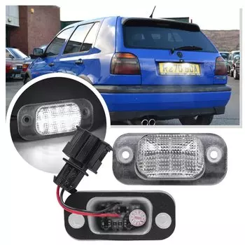 2 шт. светодиодный светильник номерного знака для VW Golf MK3 Polo III Estate Classic Polo Variant для Seat Ibiza Coidoba 6K Cordoba Vario