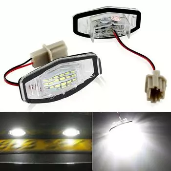 2 шт. светодиодный светильник номерного знака автомобиля, освещение номерного знака CANbus без ошибок для Honda Civic VII45D VIII City4D Legend Accord 4D
