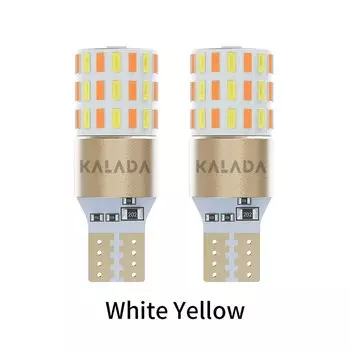 2 шт. светодиодный T15 W16W мотоциклетный указатель поворота 3014 54SMD двухцветный хвост DRL дневные ходовые огни мотоциклетные автомобильные аксессуары универсальный 12 В