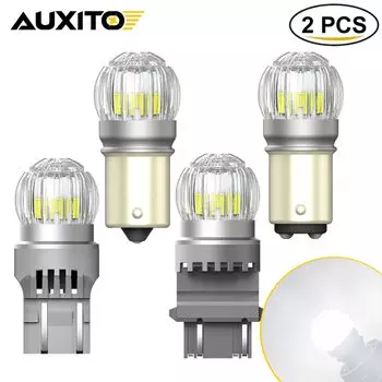 2 шт., светодиодсветодиодный лампы для заднего хода AUXITO 1156 BA15S P21W Canbus 7443 W21/5W 1157 3156 3157
