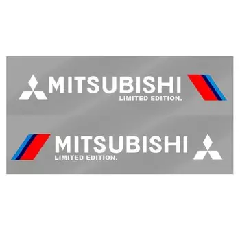 2 шт. светоотражающая боковая наклейка на дверь автомобиля, графическая виниловая наклейка для кузова для Mitsubishi ralliart Lancer 9 10 ASX Outlander Pajero L200