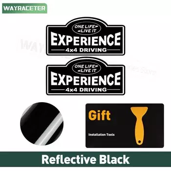 2 шт., светоотражающая виниловая наклейка One Life Live It 4X 4 для Land Rover Defender 90 110 130 L663 2020 2021 2022 2023 2024