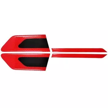 2 шт. светоотражающие наклейки для кузова автомобиля, предупреждающие наклейки для боковой безопасности, защитные наклейки для дверей, светоотражающие полосы против царапин и столкновений