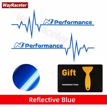 2 шт., светоотражающие виниловые наклейки на окна Hyundai N Performance Veloster Accent i30 i20 Tucson Kona Sonata Genesis