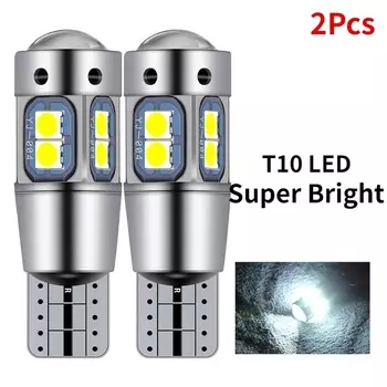 2 Шт. T10 W5W 168 192 Светодиодные Задние Фонари Белые 3030 10SMD 12 В CANBUS Безошибочные Сигнальные Лампы Для Парковки Авто...