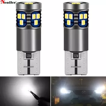 2 шт., T10 W5W, супер яркий салон автомобиля, купольный светильник для чтения, габаритная лампа 168 194, светодиодная автоматическая клиновая парковочная лампа 12 В, синий