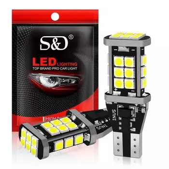 2 шт. T15 W16W светодиодная лампа 3030SMD Canbus 920 921 912 лампа OBC 1400LM автомобильные фонари заднего хода резервная стоп 6000K белый 12 В