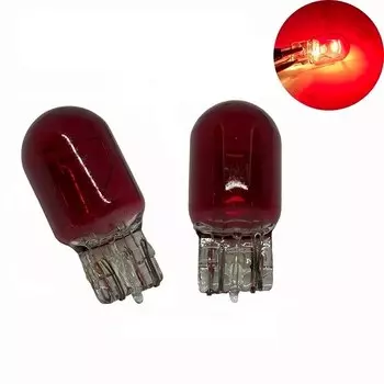2 шт. T20 7443 W21 5 Вт прозрачное стекло указатель поворота стоп-сигнал задние фонари лампа дневные ходовые огни поворот стоп тормозные задние лампы янтарный