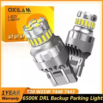 2 шт. T20 W21W светодиодный Canbus W21/5W светодиодный белый 7440 7443 светодиодная лампа для автомобиля дневного света, стояночного света, дальнего света DRL