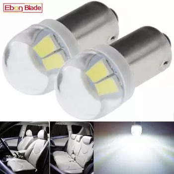 2 шт. теплый/белый BA9S T4W LED BAX9S H6W BAY9S H21W салона автомобиля купольная карта света авто боковой Клин обратный стояночный фонарь 6 в 12 В 6 в