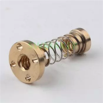 2 шт. TR8x2/TR8x4/TR8x8/TR8x1/TR8x10/TR8x12/TR8x14 ходовой винт, гайка против люфта, гайка зазора для устранения TR8