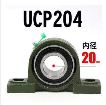 2 шт. UCP204 Подшипник блока подушки, внутренний диаметр отверстия 20 мм, подшипник вставки с установленным корпусом для фрезерного станка с ЧПУ
