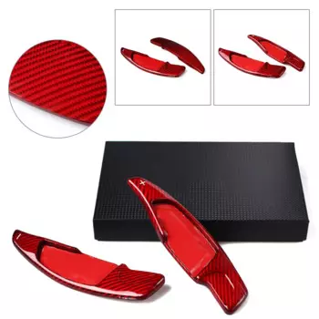 2 шт., удлинитель рулевого колеса автомобиля из углеродного волокна для BMW G30 G38 G10 G12 5 7 серии 2018 г.