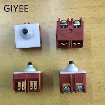 2 шт., угловая шлифовальная машина, фреза 2 Вт, 250 В, 5 А, 100 В переменного тока/10 А, мгновенный DPST, без переключателя для Bosch 6-100 GWS6/8-, фреза TWS6600