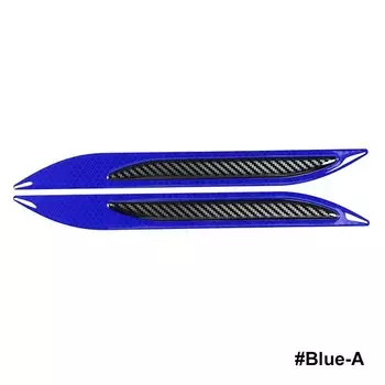 2 шт. универсальная автомобильная наклейка из углеродного волокна, защита бампера, светоотражающие полосы, предупреждающие наклейки для грузовика, авто, мотоцикла, защита от царапин