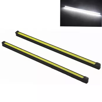 2 шт. универсальные светодиодные COB DRL Авто мотоциклетные ходовые огни, водонепроницаемые дневные ходовые огни 12 В DC внешние огни