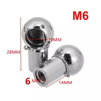 2 шт. Универсальный штуцер M6 M8 с газовой стойкой, шариковый штифт, соединительный клапан, пружинный держатель для автомобиля, передней крышки багажника, дома
