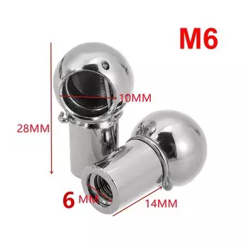 2 шт. Универсальный штуцер M6 M8 с газовой стойкой, шариковый штифт, соединительный клапан, пружинный держатель для автомобиля, передней крышки багажника, дома