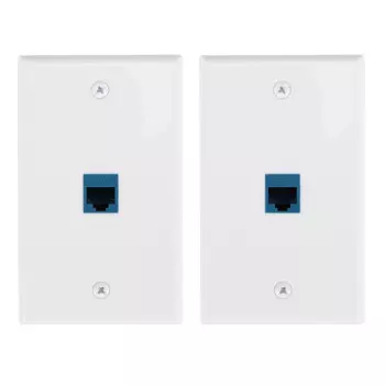 2 шт./упаковка, сетевая пластина Ethernet, RJ45 Cat6 разъем «Мама-мама»