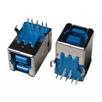 2 шт. USB 3.0 B тип гнездовой разъем 90°