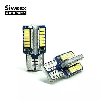 2 шт. W5W T10 168 192 48 3014 SMD Автомобильный светодиодный номерной знак белый свет 6000K указатели поворота лампы для чтения внутренняя лампа дверь DC 12V