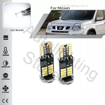 2 шт. W5W T10 для Nissan X-Trail X Trail T30 T31 2001-2013 Светодиодная лампа для стояночных огней габаритная лампа Canbus без ошибок автомобильная лампа 12 В