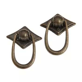 2 шт. ручки для шкафов DRELD, цинковый сплав, античная бронза