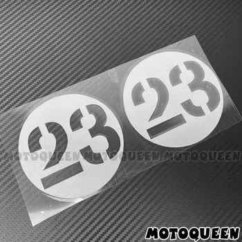 2 шт., винтажные мотоциклетные наклейки с круговым топливным баком