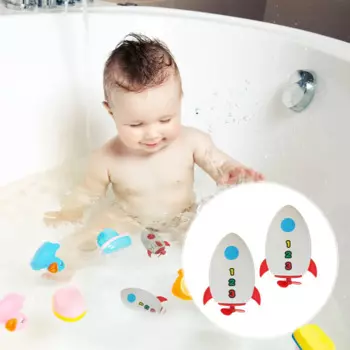 2 шт. водные игрушки для ванны, бассейна, плавания, ванны, заводной пластик, заводной механизм для малышей, интерактивный ребенок