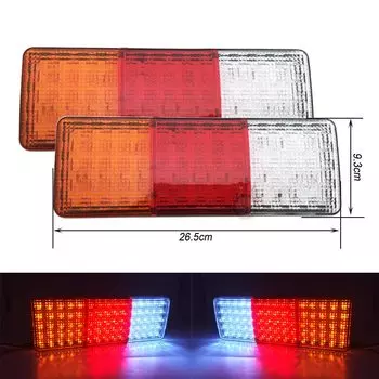 2 шт. водонепроницаемые автомобильные задние фонари 8 19 20 30 46 72 светодиодов, пара задних фонарей для прицепа 12 В/24 В, задние детали для прицепа, грузовика, автомобиля Lighti