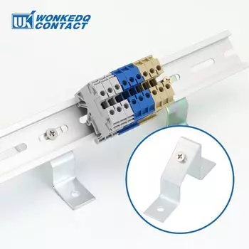 2 шт. WONKEDQ TSTW стальной монтажный кронштейн для DIN-рейки