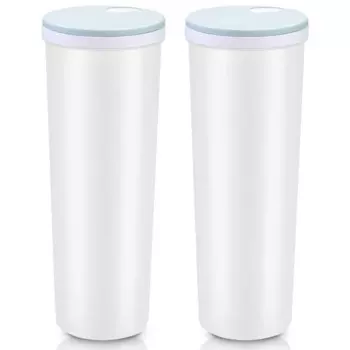 2 шт., высокий прозрачный контейнер для хранения спагетти-макарон, 2 л с регулируемой крышкой, многофункциональная пластиковая кухонная банка для хранения продуктов питания