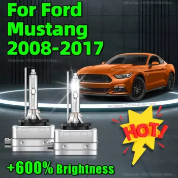 2 шт., Ксеноновые лампы для Фар Ford Mustang 6000 2008 2009 2010 2011 2012 2013 2014 2016 2017