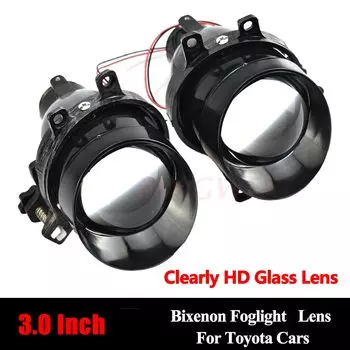 2 шт., ксеноновые линзы для Toyota Corolla/Yaris/Avensis/Camry/RAV 4/Avalon/Urban Cruiser/Venza H11