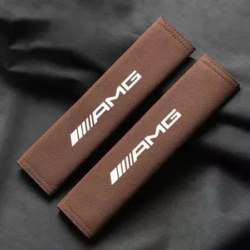 2 шт. замшевый автомобильный ремень безопасности, чехол на плечо для Mercedes Benz AMG W204 W205 W203 W211 W212 W213 W201 W210 W124 W126 W140