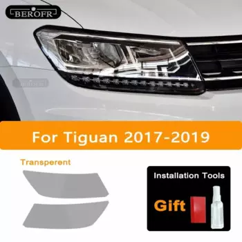 2 шт., защитная пленка для автомобильных фар Volkswagen VW Tiguan 5N MK2 17-19