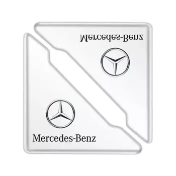 2 шт., защитные наклейки на угол двери автомобиля, наклейки для Mercedes Benz AMG W212 W190 C300 W220 W176 W168 W108, автомобильные аксессуары