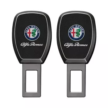 2 шт., зажим для ремня безопасности автомобиля, удлинитель, замок сиденья, пряжка, зажим для ремня безопасности для Alfa Romeo Giulia Stelvio Giulietta 156 159 Mito Tonale