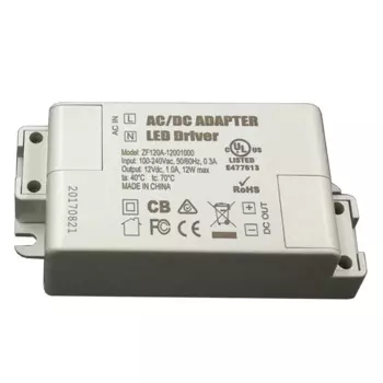 2 шт., ZF120A-12001000 100-240 в 1a 12 Вт, Трансформаторы освещения с постоянным напряжением, адаптер переменного/постоянного тока, источник питания светодиодного драйвера для ламп