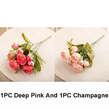 2 штуки искусственных роз из шелка Kahaul