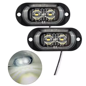 2 светодиодных фонаря для прицепа для грузовика, передняя, задняя боковая габаритная лампа, водонепроницаемые герметичные