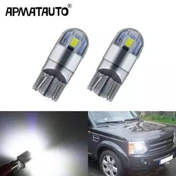 2 светодиодных габаритных лампы T10 W5W для Land Rover v8 Discovery 4 2 3 x8 freelander 2 Defender A8 a9