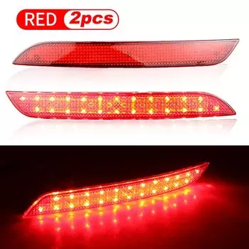 2 светодиодных отражателя заднего бампера, светодиодный стоп-сигнал для BMW 5 серии 520d, 520i, 523i, 525d 528i, 530d, 530i, 535d, 550i 09-14