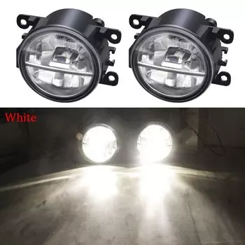 2 светодиодных противотуманных фары для Suzuki Jimny Swift SX4 Grand Vitara Alto XL7 Splash Ignis Hustler Baleno, передний бампер автомобиля, противотуманная фара DRL 30 Вт