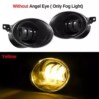 2 светодиодных противотуманных фонаря «ангельские глазки» DRL 9006 HB4 Автомобильные противотуманные фары дневного света для Volkswagen VW Polo Passat CC Tiguan Touran EOS Caddy