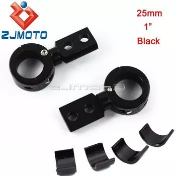 2-точечный монтажный кронштейн для дополнительного фонаря для мотоцикла 1-1/4 дюйма, 32 мм, зажимы для противотуманных фар, держатели, универсальное крепление на планку 22 мм 25 мм