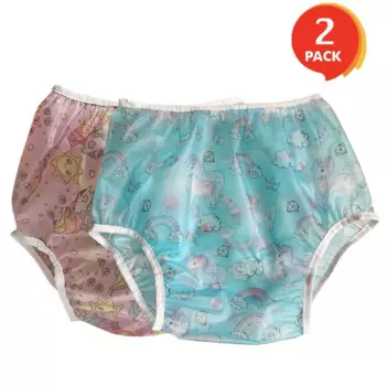 2 упаковки ABDL взрослые детские подгузники ПВХ пластиковые недержания Onesie брюки