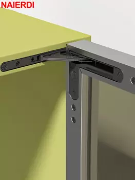 NAIERDI Невидимые петли для шкафа, серые, 25 кг